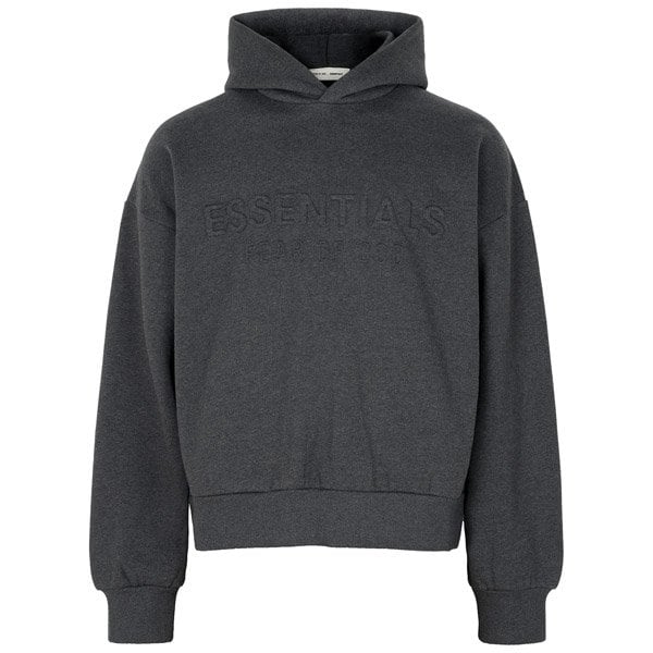 [부산점] 25FW 차콜헤더 에센셜 클래식 엠보스드 후드 스웨트셔츠 192HO256211F