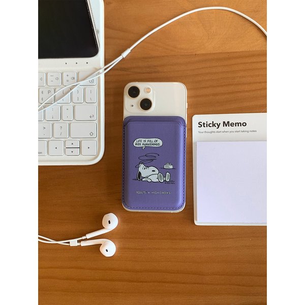 75th Exhausted Snoopy magsafe card wallet_HC2534WT003O