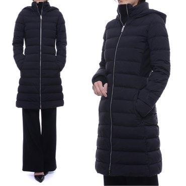 버버리 19FW 여성 후디드 푸퍼 코트 롱패딩 (8018557_BLACK_19F)