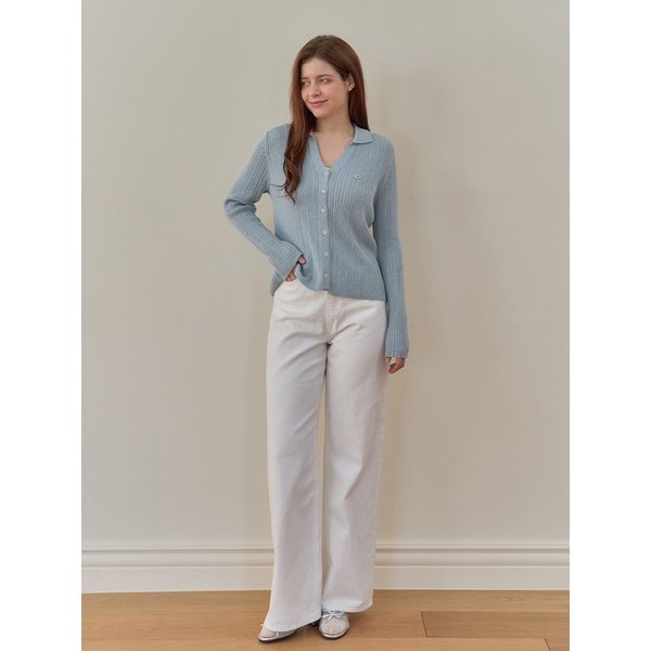 26SS Perfume collar knit cardigan 4color