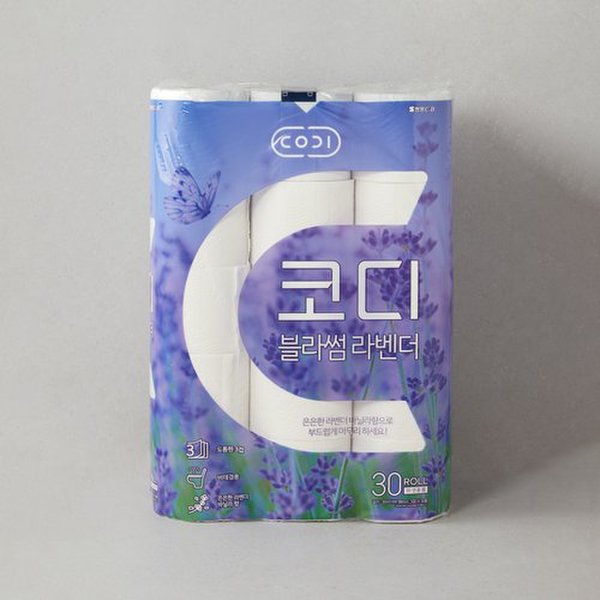 [SSG단독]코디 블라썸 라벤더 30M*30롤