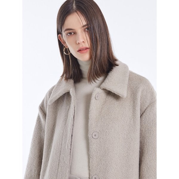 WOOL ANGORA LONG COAT_BEIGE