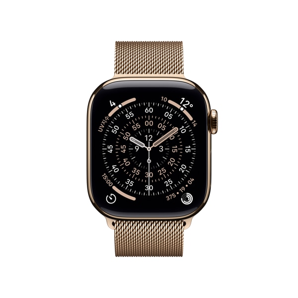 워치 11 셀룰러 42mm 골드 티타늄, 골드 밀레니즈 루프 MF8Y4KH/A
