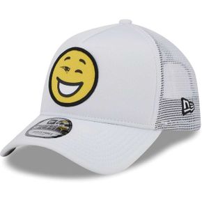 [해외] 1054198 NFL [뉴잉글랜드 패트리어츠] Happy AFrame Trucker 9FORTY Hat White