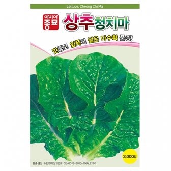 아시아종묘 상추씨앗종자 청치마(3000립)