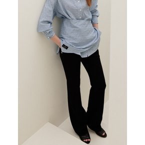 Fitte Slim Bootcut Slacks Black