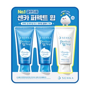 센카 퍼펙트 휩 페이셜 워시 120g*2+화이트클레이 120g