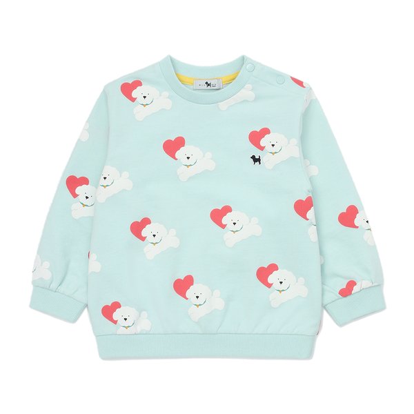 [여주점] [오프라벨 여주점] 블루독베이비 (MN) 올오버 코지 스웨트셔츠 (45114-334-06)