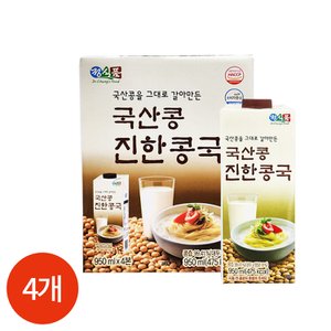  정식품 국산콩 진한 콩국 950ml x 4개