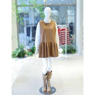 올리브데올리브 [여주점] 블라우스 셋업 스웨이드 미니 원피스 YW5WO801