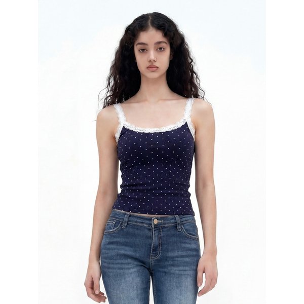 Soft Mist Dot Sleeveless (6 colours)