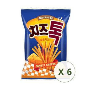 오리온 마켓오 치즈톡 달콤치즈맛 107g x 6개