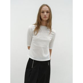 PLEATS HALF TOP [WHITE]