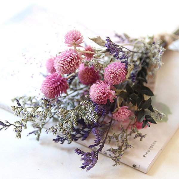 (프리저브드플라워)천일홍미스티블루 미니꽃다발