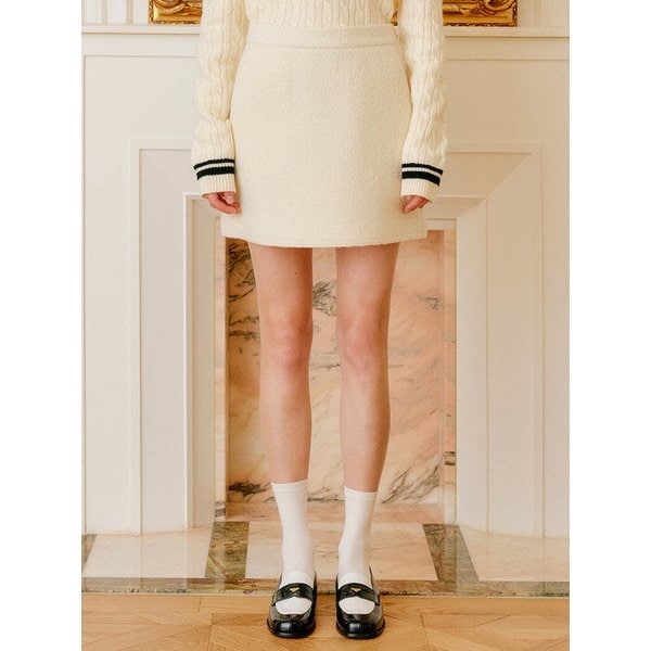 베카 트위드 울 스커트 / BECCA TWEED WOOL SKIRT_4colors