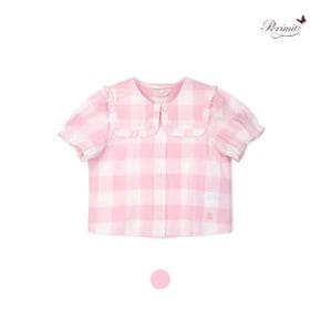 핑크체크 블라우스 P2522B370 10 _P391955857