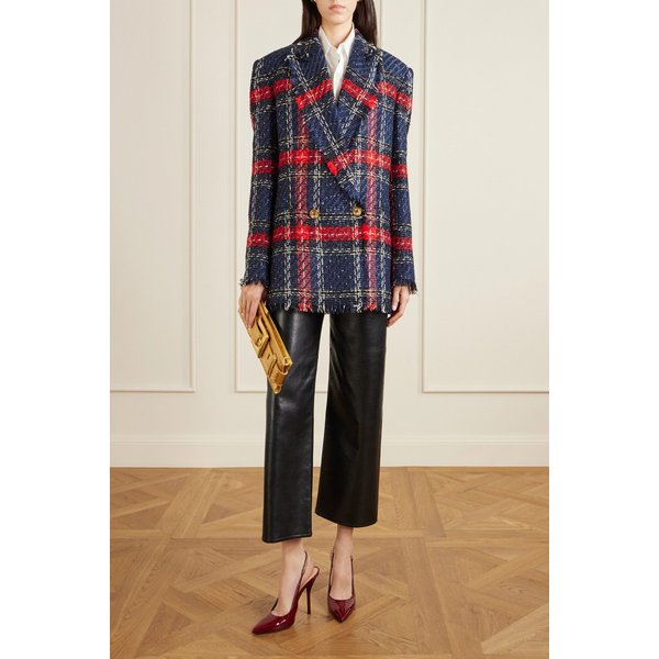 멀티 프린지 체크 트위드 재킷 46376663162945926