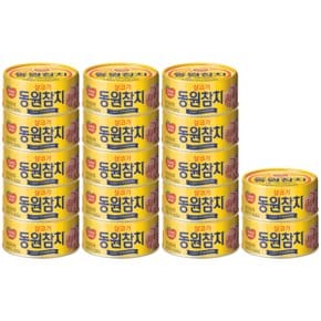 동원F&B 라이트 스탠다드 참치 85g 17개 카놀라유,간식,안주