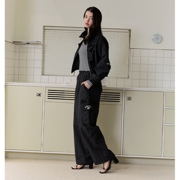 에고이스트 [BLUE LABEL] 러플 스트링 포인트 밴딩팬츠 (ER2OPT03)