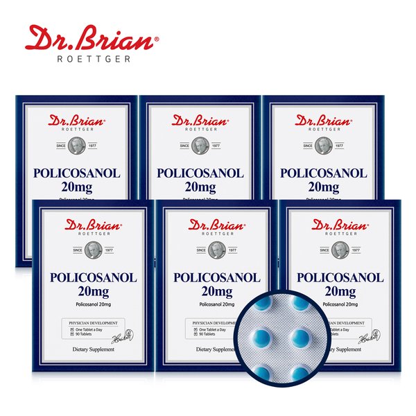[직구][6통] 닥터브라이언 폴리코사놀 20mg 90타블렛