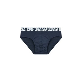 EMPORIO ARMANI 남성 자카드 로고 밴드 브리프 0814111056000