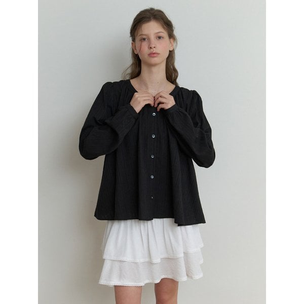 Robin cotton blouse (black)