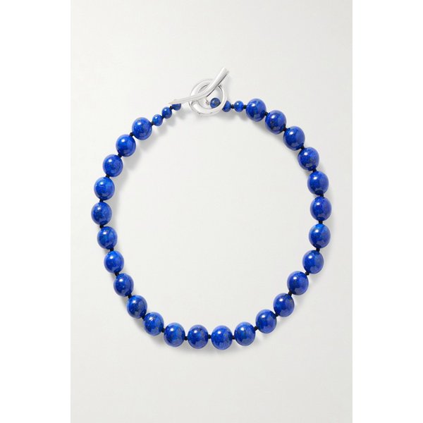 에브리데이 부울 실버 코르드 라피스 라줄리 목걸이 46376663162958533