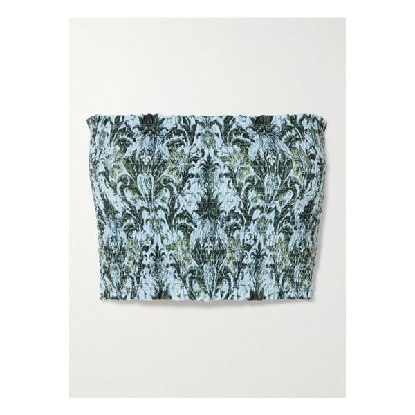 페이스풀 엘리사 셔링 프린트  비키니 탑 블루 1647597352524140