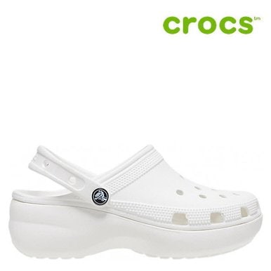 [세일] 크록스 샌들 /47- 206750-100 / Womens Classic Platform Clog White