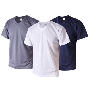 유니렉스 흡수력/통풍성/가벼움 여름철 COOLON 쿨론 V넥  티셔츠 2종 세트