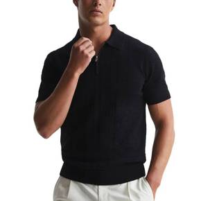 5039621 Reiss Dean 1/2-Zip Stitch Polo