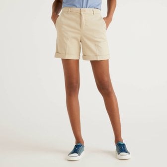 베네통 Basic cotton roll-up short-pants_4CDR592G4152