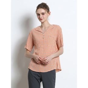 오버핏 체크 블라우스  택가격 158000원 _P431049475