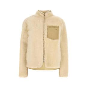 Sand shearling jacket BEIGE O TAN