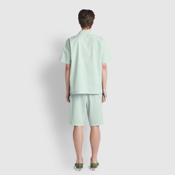 남 시어서커 패턴 5부 파자마 세트 J216201107046