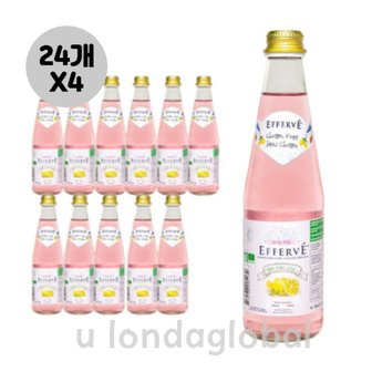  에페브 로즈핑크 스파클링 수입 음료 330ml 12개 X 4