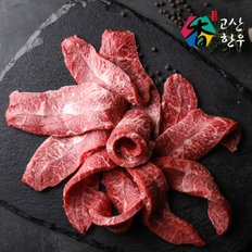 [냉장] 고산한우 1등급이상 암소 냉장육  부채살300g(1팩)