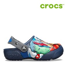 [세일] 크록스 아동 샌달 /47- 205505-410 / Kids Crocs Fun Lab Marvel Multi Clog Navy