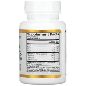 캘리포니아골드뉴트리션 스피룰리나 Spirulina 500mg 60정 3개