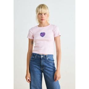 5114244 Santa Cruz HEART WREATH MINI FRONT - Print T-shirt rose quartz