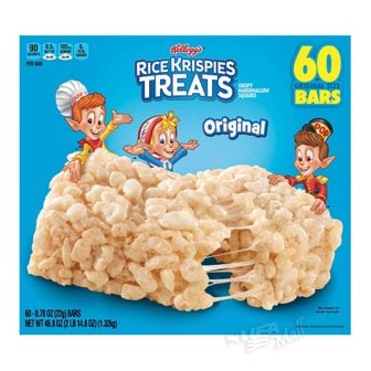  켈로그 라이스 크리스피 오리지널 바 60개 KELLOGG`S RICE KRISPIES TREATS