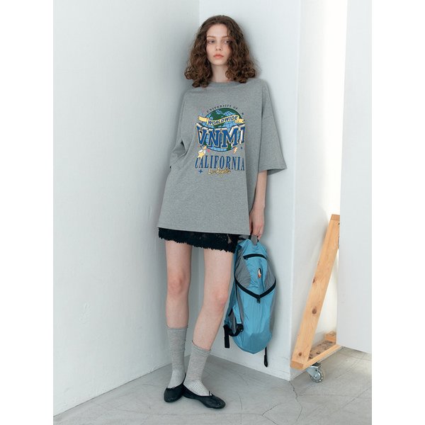 California tee_melange gray