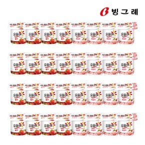 빙그레 요플레 딸기 85g 16개+복숭아 85g 16개