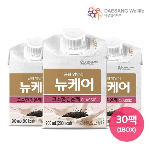 대상웰라이프 뉴케어 고소한 검은깨맛 classic 200ml x 30팩