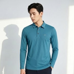 1+1 김영주골프 남성 에어리움 데일리 캐주얼 스포츠웨어 카라 긴팔 티셔츠(M7OPST57)