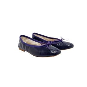 Porselli Leather Flat shoes_Purple