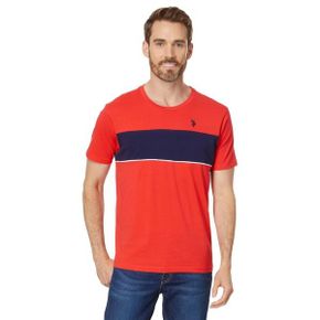 4811352 U.S. POLO ASSN. Short Sleeve Colorblock Stripe Crew Neck Jersey Tee Shirt