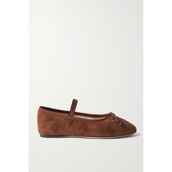 로플러 랜달 레오니 리본 장식 스웨이드 발레리나 플랫 슈즈 46376663162987868