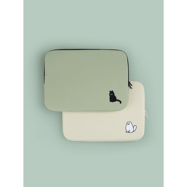 자수 노트북파우치_우리는 친구2 (아이패드 11/13/15인치)