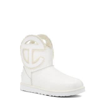 UGG 어그 여성 10mm Telfar 미니 크링클 에나멜 부츠 화이트 79IU9K006 5655275